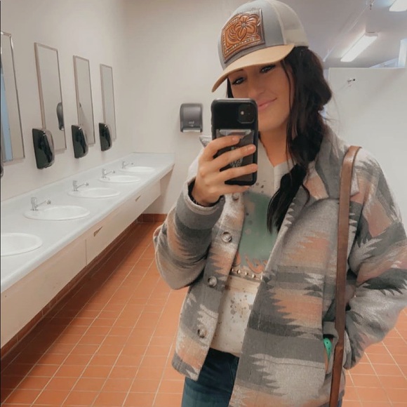 Aztec button up jacket - Picture 3 of 3